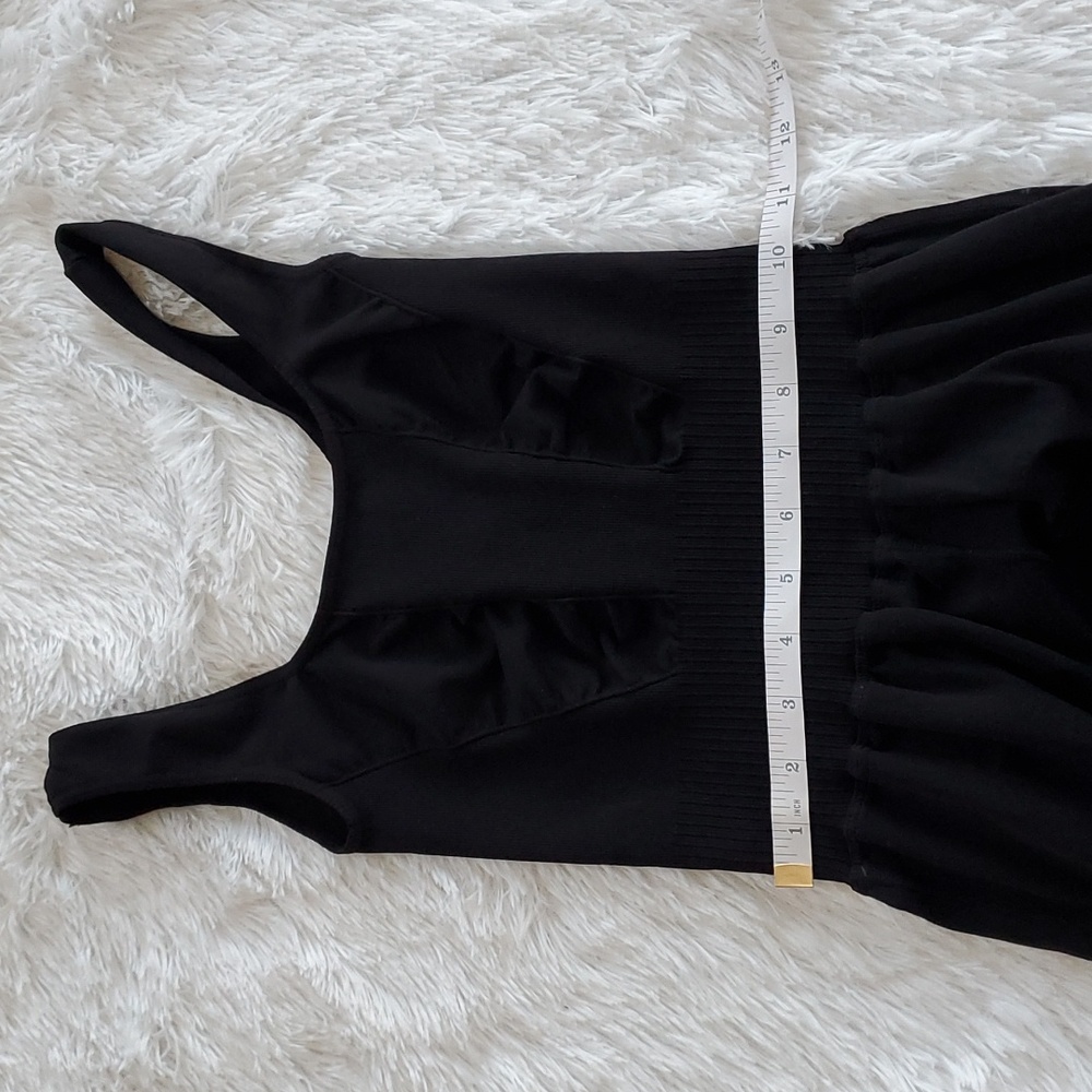 Free People Good Karma Flared Onesie Solid Black - Picture 6 of 13